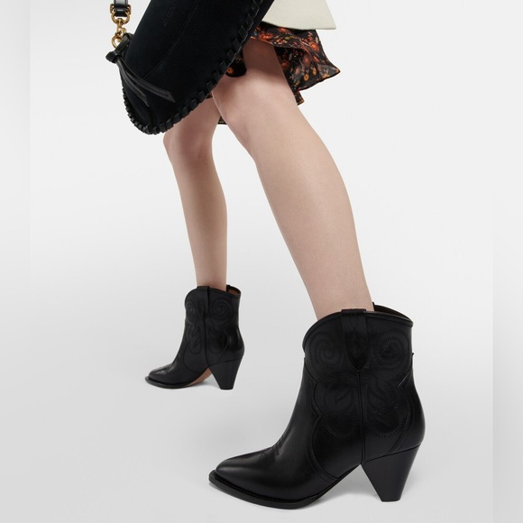 ISABEL MARANT Darizo Mid-Heel Ankle Boots Size 41 - Picture 10 of 16